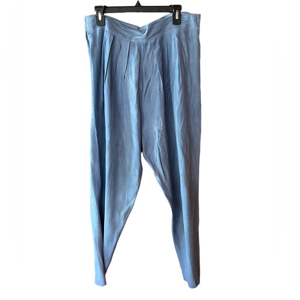 1980s Ninon De‎ Lencios Sky Blue High Rise Slacks